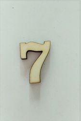 Numarul "7" din placaj lemn de 3cm