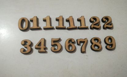 Set de cifre din lemn pentru ceas de 1.5cm