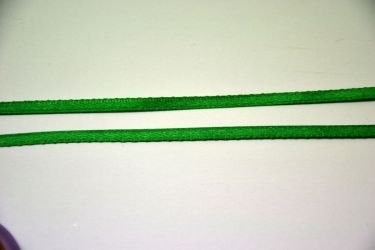 Panglica satin verde 3mm