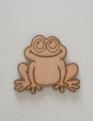 Figura din placaj lemn de 8*8.8cm - broască