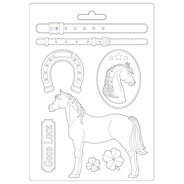 Matrita plastic A4 - 21x29cm - ROMANTIC HORSES